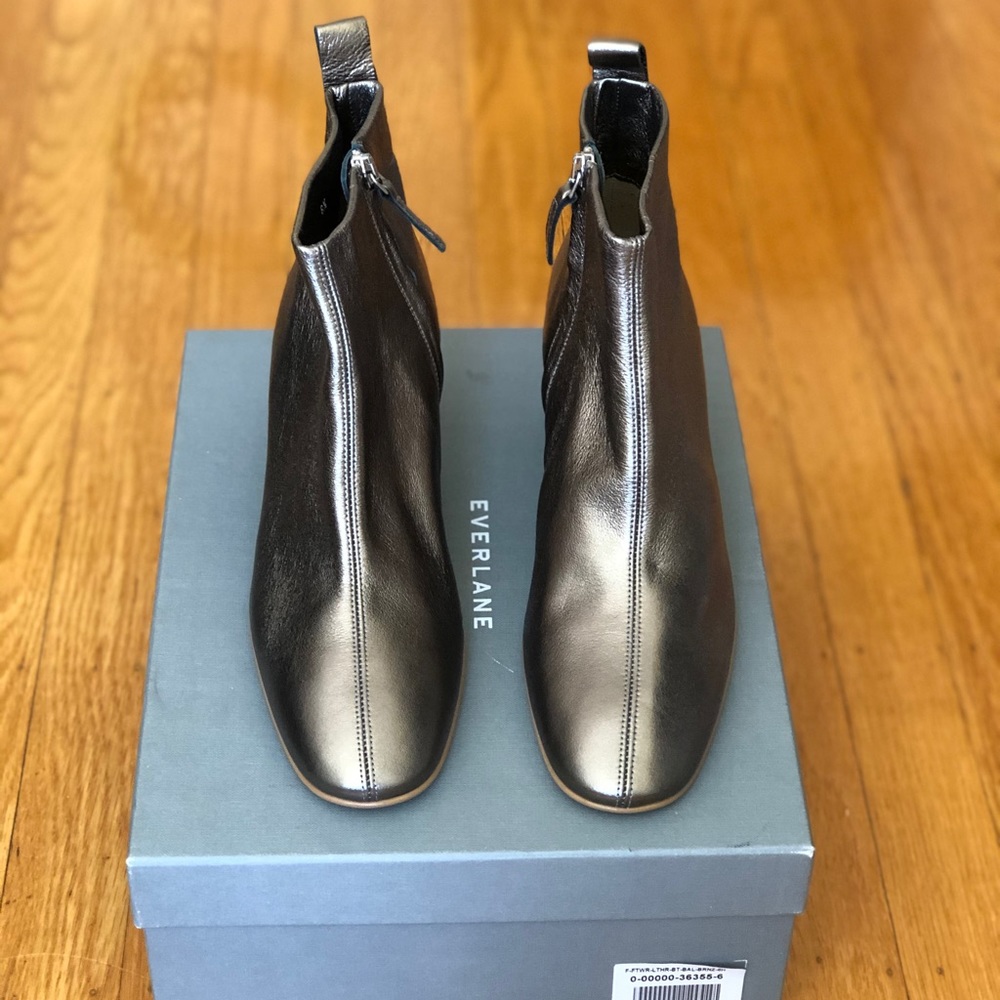 The Day Boot by Everlane in bronze size 8.5